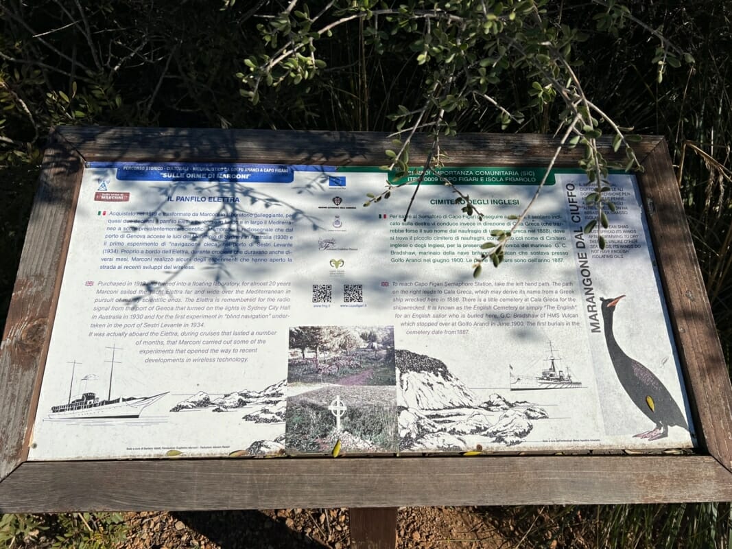 Infographics on the trail for Capo Figari