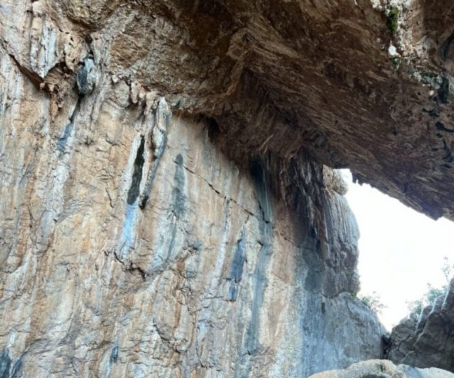 Felsenwand Dolina von Tiscali