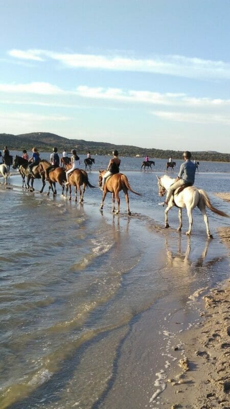Excursion à cheval sur la plage de La Cinta San Teodoro