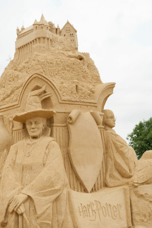 Festival de esculturas de arena de Harry Potter Bulgaria Burgas