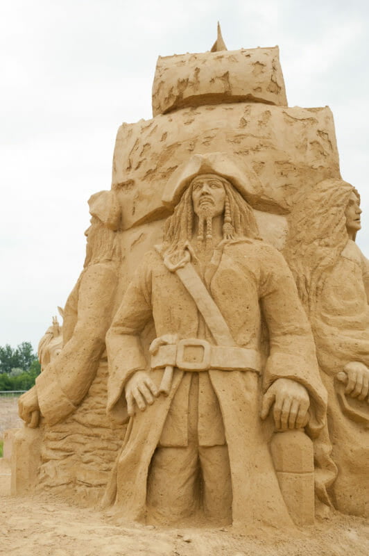 Piraten der Karibik Sandskulptur