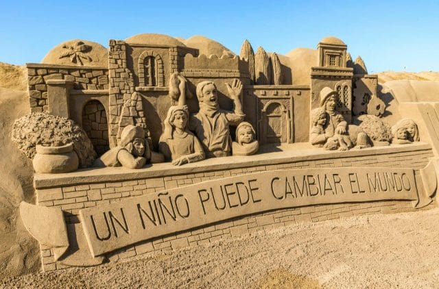 Scultura Di Sabbia A Gran Canaria